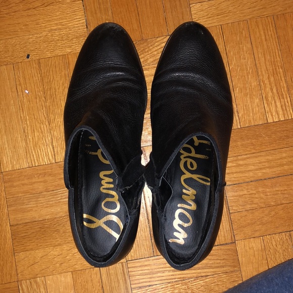 Sam Edelman Black Booties Lea Size 6.5 - Picture 3 of 5